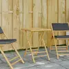vidaXL Table de jardin pliable 55x55x75 cm bambou