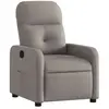vidaXL Fauteuil inclinable Taupe Tissu