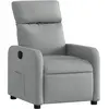vidaXL Fauteuil inclinable Gris clair Tissu