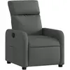 vidaXL Fauteuil inclinable Gris foncé Tissu