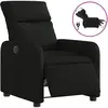 vidaXL Fauteuil inclinable Noir Tissu