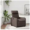 vidaXL Fauteuil inclinable Marron Similicuir