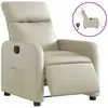 vidaXL Fauteuil inclinable Crème Similicuir