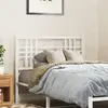 vidaXL Tête de lit métal blanc 100 cm