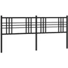 vidaXL Tête de lit métal noir 193 cm