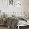 vidaXL Tête de lit métal blanc 180 cm