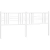vidaXL Tête de lit métal blanc 193 cm