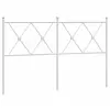 vidaXL Tête de lit métal blanc 180 cm