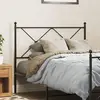 vidaXL Tête de lit métal noir 107 cm