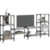 vidaXL Meuble TV sonoma gris 206,5x28,5x95 cm bois d'ingénierie