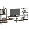 vidaXL Meuble TV chêne marron 206,5x28,5x95 cm bois d'ingénierie