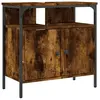 vidaXL Armoire lavabo de salle de bain chêne fumé 60x30x60 cm