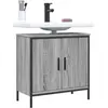 vidaXL Armoire lavabo de salle de bain sonoma gris 60x30x60 cm