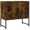vidaXL Armoire lavabo de salle de bain chêne fumé 60x33x60 cm