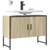 vidaXL Armoire lavabo de salle de bain chêne sonoma bois d'ingénierie