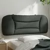 vidaXL Vidaxl Coussin De Tête De Lit Gris Foncé 100 Cm Tissu