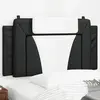 vidaXL Vidaxl Coussin De Tête De Lit Noir Et Blanc 100 Cm Similicuir