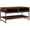 vidaXL Table basse chêne fumé 90x50x45 cm bois d'ingénierie