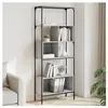 vidaXL Bibliothèque 5 niveaux sonoma gris 76x33x188,5 cm