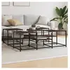 vidaXL Table basse chêne marron 121x121x40 cm bois d'ingénierie