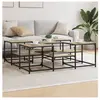 vidaXL Table basse chêne sonoma 121x121x40 cm bois d'ingénierie