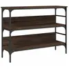 vidaXL Table console chêne marron 100x32x75 cm bois d'ingénierie