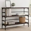 vidaXL Table console chêne marron 100x32x75 cm bois d'ingénierie