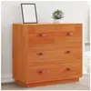 vidaXL Buffet cire marron 80x40x75 cm bois massif de pin