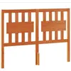 vidaXL Tête de lit cire marron 135 cm bois massif de pin