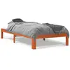vidaXL Cadre de lit cire marron 75x190 cm bois de pin massif