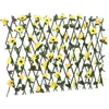 vidaXL Treillis de lierre artificiel extensible jaune 180x60 cm
