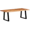 vidaXL Table basse 110x55x40 cm bois massif d'acacia