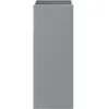 Jardinière argenté 32x27,5x75 cm acier galvanisé Vidaxl Gris argenté