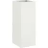 vidaXL Vidaxl Jardinière Blanc 32x29x75 Cm Acier Laminé À Froid