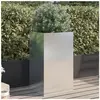 vidaXL Jardinière argenté 42x38x75 cm acier inoxydable