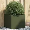 vidaXL Jardinière vert olive 42x40x39 cm acier laminé à froid