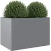 vidaXL Jardinière argenté 62x40x39 cm acier galvanisé