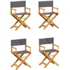 vidaXL Chaises pliables de jardin lot de 6 gris foncé tissu