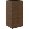 vidaXL Jardinière marron 40x40x80 cm résine tressée