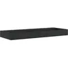 vidaXL Vasque 120x46x11 cm fonte minérale/marbre noir mat
