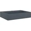 vidaXL Vasque 50x38x11 cm fonte minérale/marbre anthracite