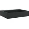 vidaXL Vasque 50x38x11 cm fonte minérale/marbre noir mat