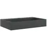 vidaXL vidaXL Vasque 60x38x11 cm fonte minérale/marbre noir mat