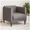 vidaXL Fauteuil taupe tissu