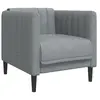 vidaXL Fauteuil gris clair tissu