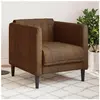 vidaXL Vidaxl Fauteuil Marron Similicuir Daim