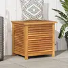 vidaXL Boîte de rangement de jardin persiennes 60x50x56cm bois acacia