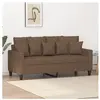 vidaXL Canapé à 2 places Marron 140 cm Tissu 359270