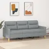 vidaXL Canapé à 3 places Gris clair 180 cm Tissu