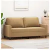 vidaXL Canapé à 2 places Marron 140 cm Velours